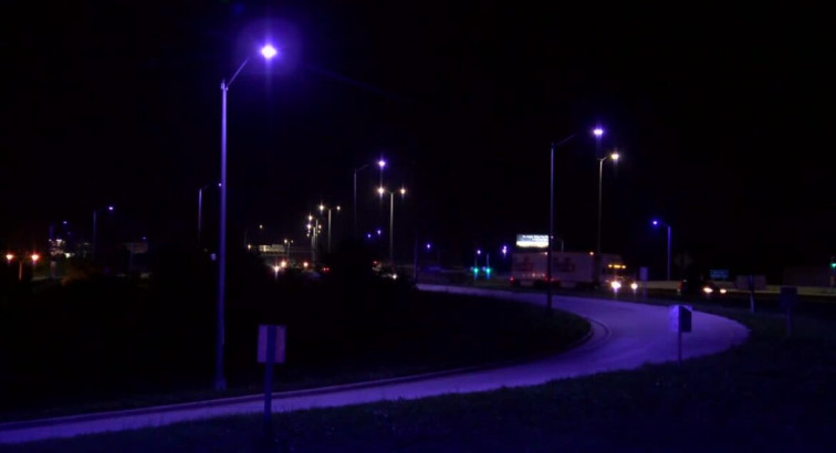 Faulty Streetlights Turning Blue and Purple Around Lincoln