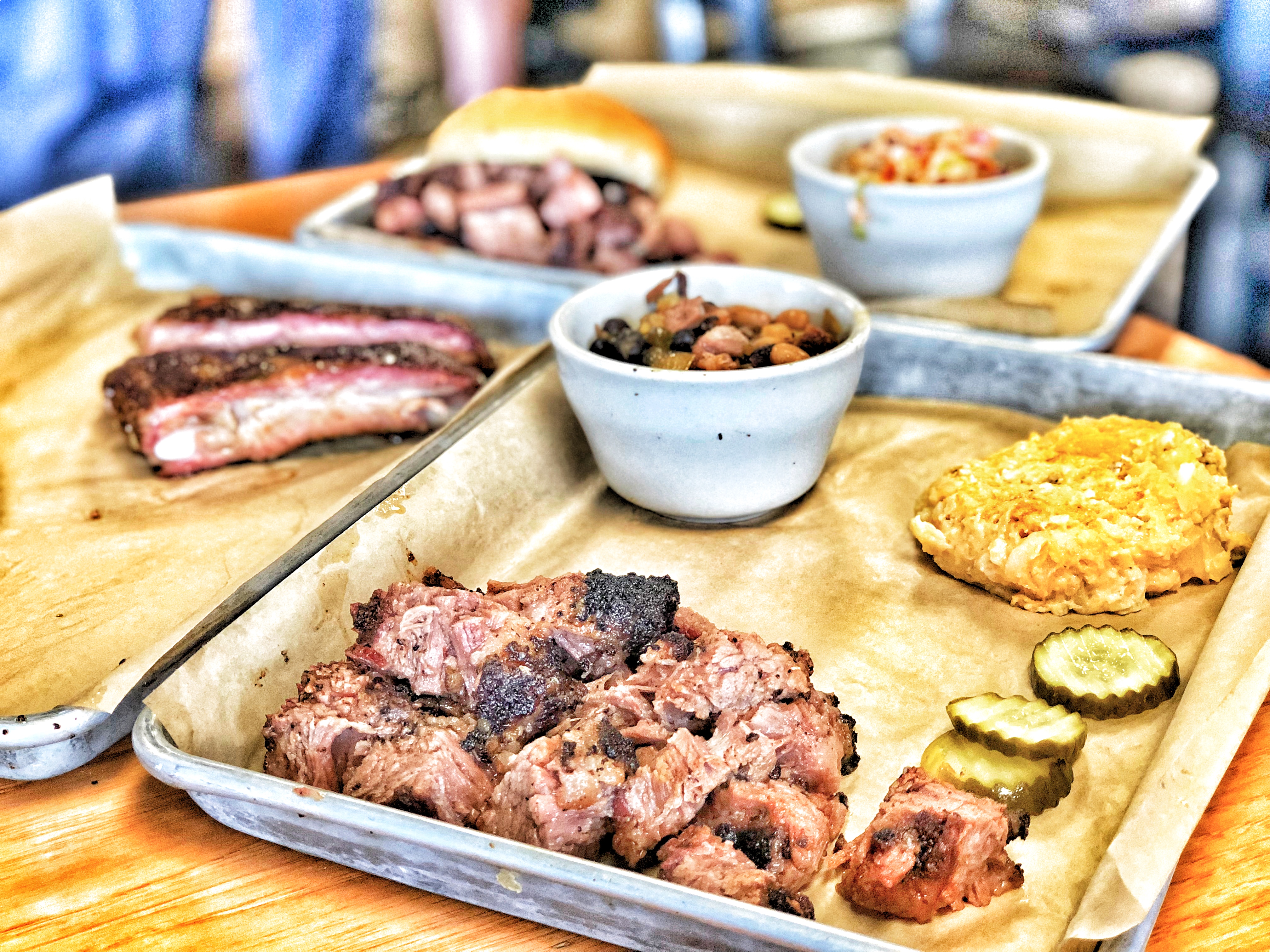 BBQ with sides at Mulberry BBQ